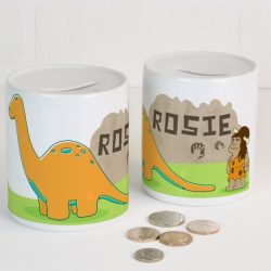 Personalised Dinosaur Money Box