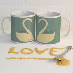 Personalised Swan Mug Pair