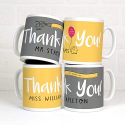 Personalised thank you gift mug